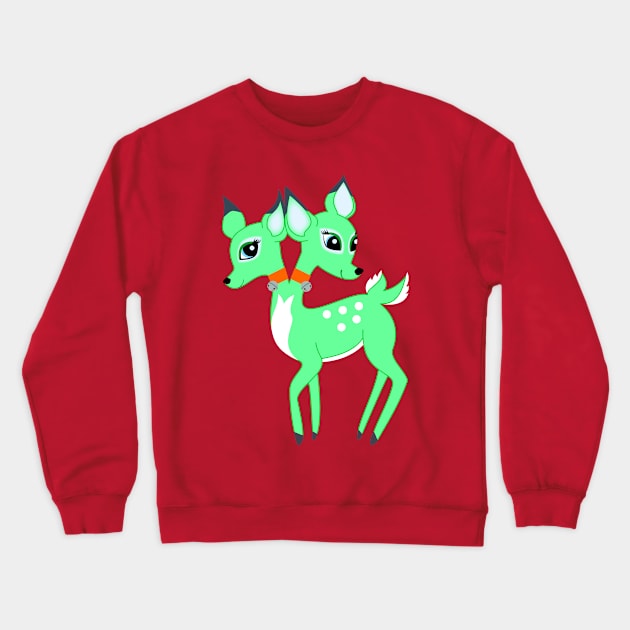 The Twins (green) Crewneck Sweatshirt by jjlepke